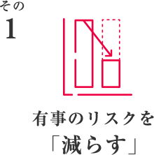 その1 有事のリスクを「減らす」